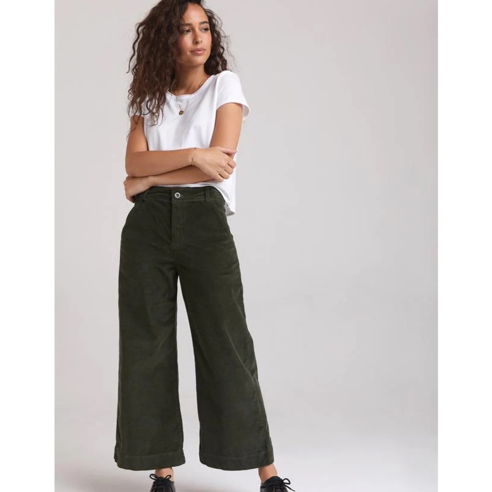 BELLA DAHL wide Leg Crop Trousers size 26